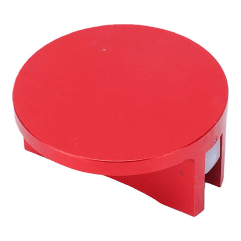 Red Magnetic Jack Pad For Cars And SUVs, Aluminum Grooved Pinch Weld Jack Adapter With Frame Rail Protector, 0.47in Wide Slot