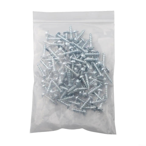 Bag of 100 Heavy Duty Pocket Hole Screws 20mm Coarse Thread Self Tapping Fasteners Zinc Coated