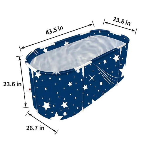 Portable Foldable Bathtub For Small Bathrooms And Shower Stalls, Eco Friendly Soaking Tub With Thick Thermal Foam To Retain Heat