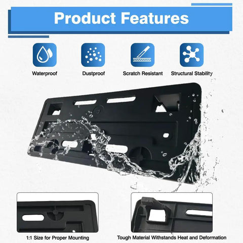 Front Bumper License Plate Frame And Mounting Bracket For Honda Accord LX 2023 2024 2025 Replacement ABS Holder