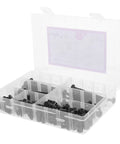 Crib Hardware Replacement Kit Must Have 141 Piece Black Aluminum Alloy Bolts And Nuts Set in transparent box