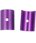 Bike Handlebar Shim 25.4mm To 31.8mm Aluminum Alloy Stem Adapter 6061 Lightweight 33g Easy Install Anti Corrosion 45mm Wide Purple Finish