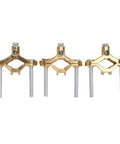 Rock Solid Copper Grounding Clamps Set 3 Pack Half To One Inch Wire Range High Conductivity Copper Alloy Ground Clamps