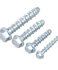 10 Piece M6 M8 Hex Head Concrete Screws Kit For Self Tapping Anchor Bolts, DIY Friendly Install, Includes M6x40 And M8x40