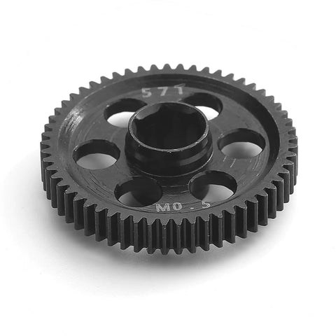 Metal Spur Gear 0.5M 57T Hardened Steel Main Gear 311196 for Arrma Granite Typhon Mojave Grom RC Cars.