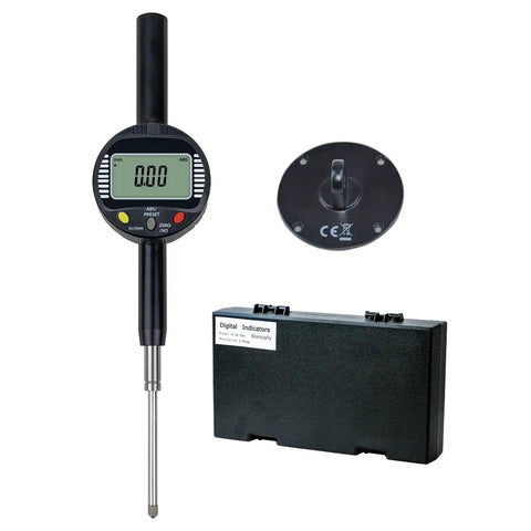 Digital Dial Gauge With 0.01mm Graduation For CNC Milling And Woodworking 0 To 50.8mm 2 Inch Range Metric And Imperial Readouts