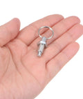Shop Ready Rock Solid Carbon Steel Spring Plunger With Pull Ring M6x1 Thread Retractable Index Pin held in hand