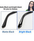 Killer TR90 Replacement Temples For Thick And Slim Frames, Durable Flexible Eyeglass Legs, Matte Black and Bright Black options.