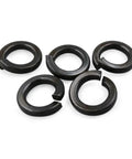 Spring Lock Washers Steel Black For M3 Through M16 Level 8 50 Pack Heavy Duty Fasteners Set Perfect For Indoor Outdoor Projects