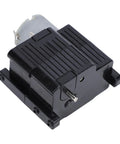 Heavy Duty Upgraded 260 Transmission Gearbox For Wpl B14 B24 C64-1 D64 Rc Trucks, black plastic gearbox with motor.