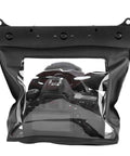 Front view of black pro grade waterproof Underwater DSLR Housing Case For Diving 20 Meter Depth Fully Sealed anti shock dry bag pouch