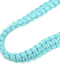 Heavy Duty Luminous Underwater Camera Carry Rope For Diving Gear Wearproof Parachute Rope Hand Knitted Lanyard Noctilucent Blue