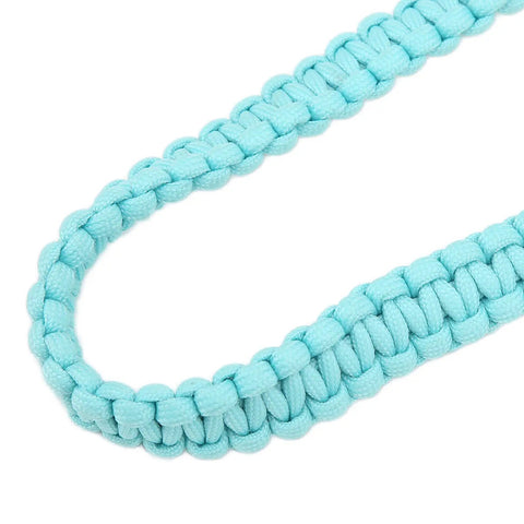 Heavy Duty Luminous Underwater Camera Carry Rope For Diving Gear Wearproof Parachute Rope Hand Knitted Lanyard Noctilucent Blue