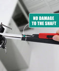 Using hook knife from All-In-One Golf Grip Removal And Regrip Kit With 360 Degree Swivel Table Vise, Pro-Grade Grip Vise Clamp for grip removal
