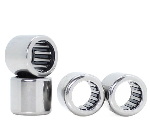 Grease Monkey Approved Spherical Rod End Bearings 5 Pack Hk1512 Needle Roller 15X21X12Mm with rubber seal, showing two steel bearings.