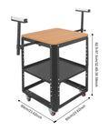 Heavy Duty Rig Rolling Planer Stand Supporting 550 Pounds With Quick Height Adjust And Smooth Ride Casters with dimensions 60cm x 60cm.