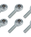Premium Spherical Rod Ends Left Hand Male Thread 1/2 Inch Steel Ball Joints in a 10 pack for steering and suspension.