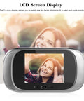 2.8 Inch LCD Digital Door Viewer Peephole And Video Doorbell Kit screen showing a visitor's image with night vision capability.