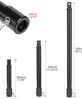 Beefy Auger Extension Drill Bit Set With 8 Inch 12 Inch And 20 Inch Lengths Fits Three Quarters Inch Shaft Heavy Duty Post Hole Digger Replacement For Earth And Ice Deep Drilling showing three extension rods and details