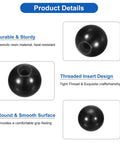 M10 Female Thread Phenolic Ball Knob 32mm Diameter Round Lever Handle for Machinery and Equipment Black