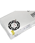 Heavy Duty Switching Power Supply Crushes 350 Watts At 36 Volts With 9 Point 7 Amps showing metal casing and ventilation for cooling.