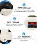 Heavy Duty Transport Casters With Adjustable Feet For Workbenches And Machinery, Universal Swivel Wheels For Industrial Equipment, Leveling Casters With 500kg Load Capacity, 4 Pack, Non Slip And Easy Glide, close-up of adjustable wheel and screw base