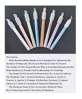 Pro Grade Hardness Test Kit For Industrial Minerals With Storage Box 2 To 9 Scratch Tester Set, 8 metal pens