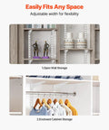 Premium Heavy Duty 60 Inch Shelf Pilasters 5 Pack Dual Track Upright Wall Shelving System Featuring Twin Slot Rails And Hardware for flexible wall and cabinet storage.