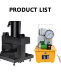 Heavy Duty 20 Ton Hydraulic Angle Cutter And Bender Machine With Dual Purpose Blade And No Sweat Electric Pump shown with components.