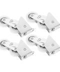 Top Shelf Heavy Duty Aluminum Screen Door Rollers Four Pack Double Wheel Sliding Track Pulleys with steel brackets for smooth patio door operation.