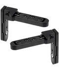 Beefy Heavy Duty Adjustable Hidden Door Hinge, 80kg Stainless Steel Concealed Pivoting Swing Hinge, Invisible Mount, Black Finish