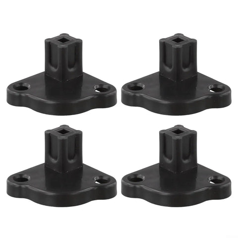 4Pcs Gazebo Foot Brackets 21x21mm Inner Size For Pop Up Tents And Canopies, Square Tube Legs Stabilizers And Roof Centre Bracket, Indoor Outdoor Base Support Replacement Parts