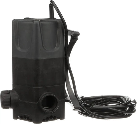 115V Dual Discharge Submersible Pond Pump With Beefy 4280 GPH, Oil-Free Direct-Drive Waterfall Pump For Ponds, Black