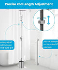 Precise Rod Length Adjustment for Stainless Steel Bath Tub Drain Replacement Set Bath Tub Accessories Drain Stopper for Long Terms Replacement Set