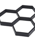 Hexagon Concrete Molds For DIY Garden Walkways Reusable Paver Molds For Concrete Stepping Stone Pavement Kits Easy Pour Molds