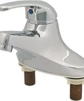 B2711WS Heavy Duty Single Lever Faucet With Four Inch Centerset And Four Inch Handle And 1.5 GPM Aerator, side view
