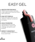 Easy Gel Nail Builder for Quick Extensions and Strengthening, thickens and lengthens nails, vegan, cruelty-free, 60g tube.