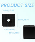 Heavy Duty Rubber Anti Vibration And Shock Absorbing Pads 4 Pack With Grid Texture 50 X 50 X 50 mm side and top view