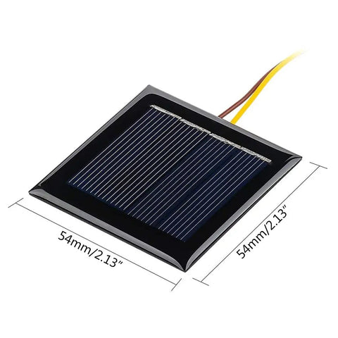 2V 100mA Portable Solar Droplet Board For Outdoor Camping And Electric Toy Chargers, Weatherproof 54mm dimensions