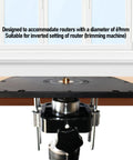 Industrial Grade Aluminum Router Lift System Featuring Fine Micro Adjustment Controls And Rock Solid Base Platform Optimized For Masterful Woodshop Repairs with router setup.