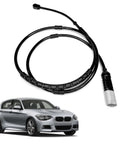 BMW brake pad wear sensor cable with plug, black, for front or rear installation