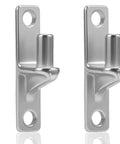2 pack stainless steel gate hinges with 5/8 inch pins, heavy-duty wall mount design for framed doors, rust-resistant and high load capacity