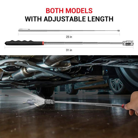 LED Telescoping Magnetic Pickup Tool Set For Hard To Reach Places under car pickup demo