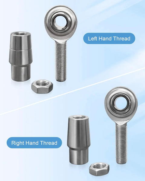2 Pack 3/8 x 3/8-24 Heim Joint Rod End Kit For Panhard Bar, left and right hand thread