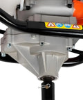 Gas Powered Earth Auger Post Hole Digger 52cc Two Stroke With 1 Extension Rod And 3 Auger Bits engine close-up