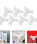 Clear PVC Furniture Corner Guards Set Of 20 Soft Edge Protectors for wardrobes, windows, desks, and tables, preventing dings.