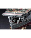 Detailed view of the bow of the Top Shelf Japanese Imperial Akagi Aircraft Carrier Scale Model Kit with aircraft on deck.