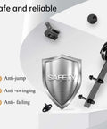 Ten Foot Sliding Barn Door Hardware Track Kit With J Pulley And Ball Bearing Rollers for safety features like anti-jump and anti-swinging.