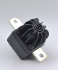 Heavy Duty High Voltage Pyrofuse Battery Disconnect Unit For Trucks And Evs Direct Bolt Up with black plastic casing and metal mounting tabs.