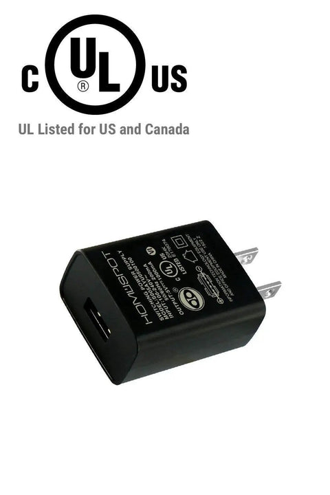 UL Listed USB Wall Charger Fast Power Adapter 5V 1A High Speed USB Plugs Block for iPhone iPad Samsung Galaxy Android Phones